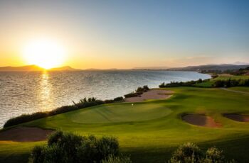 Golfreise nach Costa Navarino- Paphos-mit Informationen und Beschreibungen der Golfplätze-Sonnenuntergang